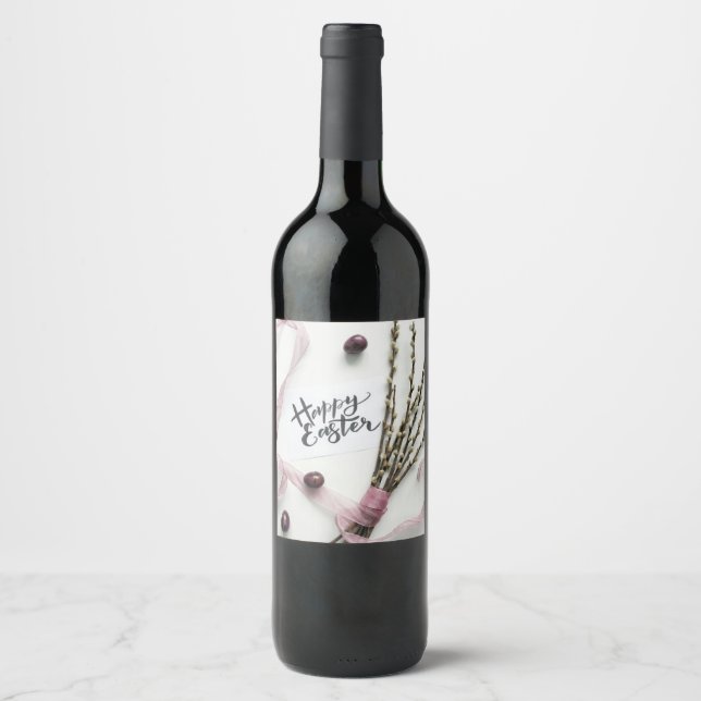 HAPPY EASTER WINE LABEL (Front)