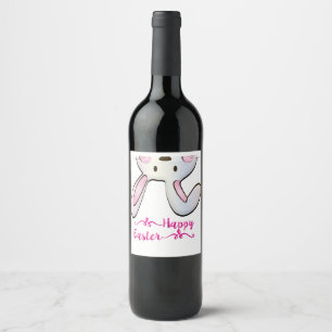 HAPPY EASTER  WINE LABEL