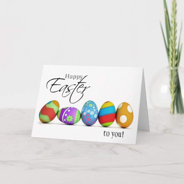 Happy Easter Wishes Card (Front)
