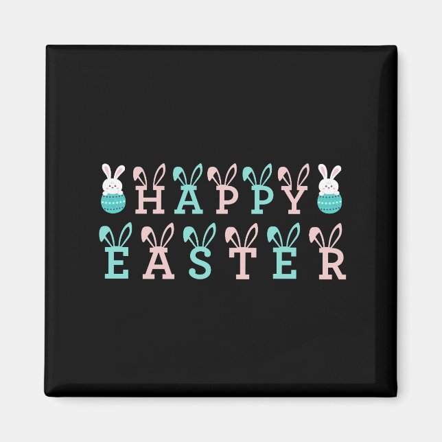 Happy Easter Wishes - Funny Bunny Easter        Magnet (Front)