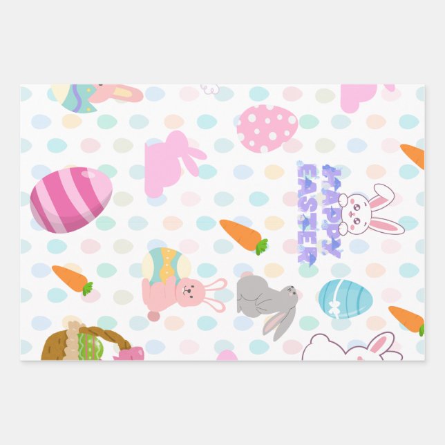 Happy Easter wishes  Wrapping Paper Sheet (Front)