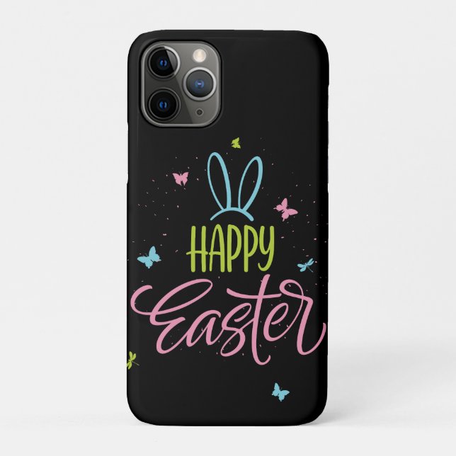 Happy Easter with butterflies Case-Mate iPhone Case (Back)