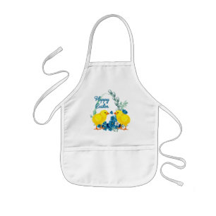 Happy Easter With Chicks Kids Apron