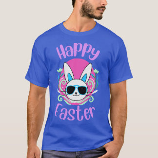 Happy Easter With Cute Bunny Drawing T-Shirt