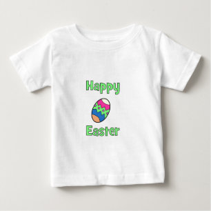 Happy Easter with Egg Baby T-Shirt