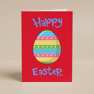 Happy Easter With Egg Card