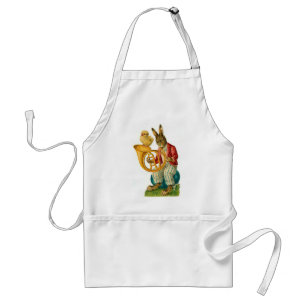 Happy Easter With French Horn Vintage Standard Apron