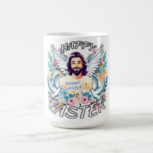 Happy Easter with Jesus Coffee Mug