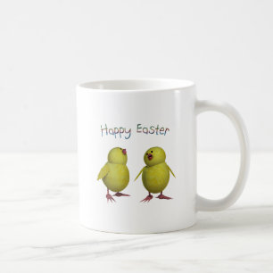Happy Easter with Two Cute Chicks Coffee Mug
