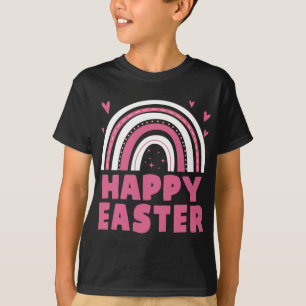 Happy Easter Women Kids Rainbow T-Shirt