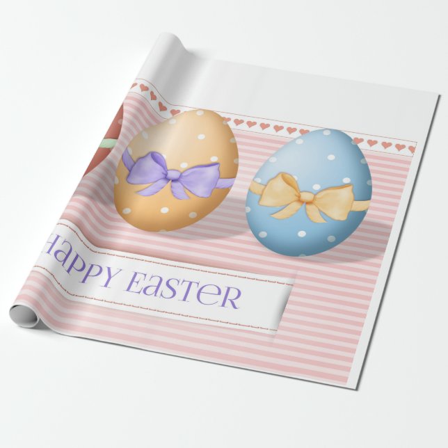 Happy Easter Wrapping Paper (Unrolled)