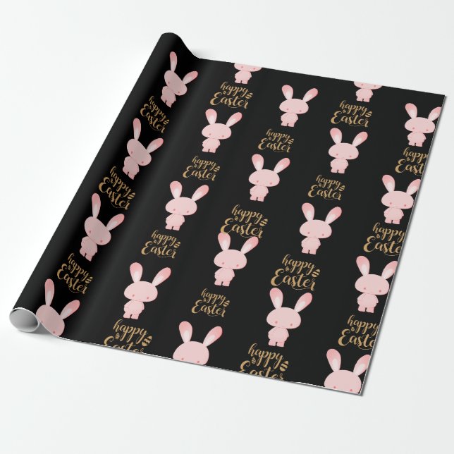 Happy easter wrapping paper (Unrolled)