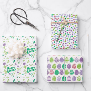 Happy Easter Wrapping Paper Sheet
