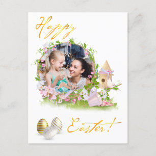 Happy Easter. Your photo. Personalise.  Postcard