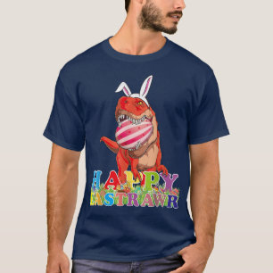 Happy Eastrawr Dino T Re Easter Egg Basket Bunny D T-Shirt
