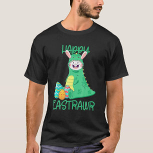 Happy Eastrawr Easter Bunny With Trex Dinosaur Egg T-Shirt