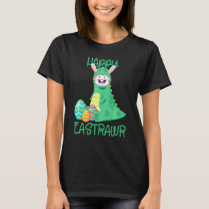 Happy Eastrawr Easter Bunny With Trex Dinosaur Egg T-Shirt