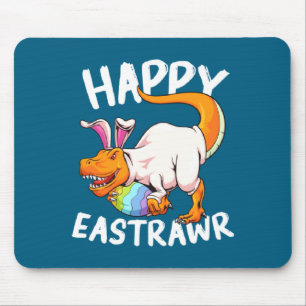 Happy Eastrawr Rex Easter Rex Dinosaur Bunny Kid D Mouse Pad