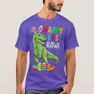 Happy Eastrawr T Re Dinosaur Bunny Easter Egg  T-Shirt