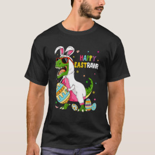 Happy Eastrawr T Rex Dinosaur Easter Bunny Egg Cos T-Shirt