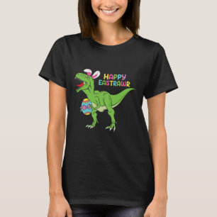 Happy Eastrawr T Rex Easter Bunny Dinosaur Eggs Bo T-Shirt