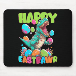 Happy Eastrawr Toddler Boya Kids T-rex Easter Dino Mouse Pad