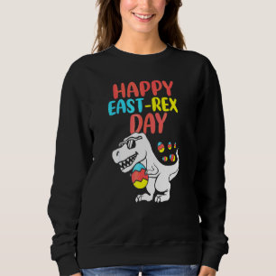 Happy Eastrawr Trex Dinosaur Toddler Boys Kids Eas Sweatshirt