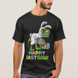 Happy Eastrawr Trex Easter Bunny Egg Funny Dinosau T-Shirt