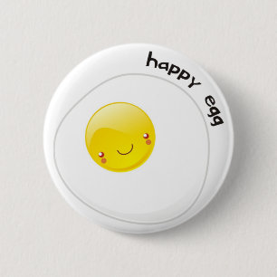 Happy Egg Buttom 6 Cm Round Badge