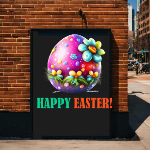 Happy Eggster - Easter Eggs Cute Poster