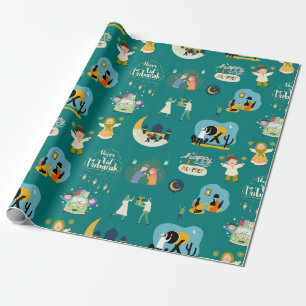 Happy Eid Al-Fitr Mubarak Wrapping Paper