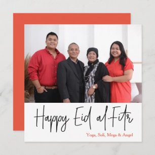 Happy Eid al-Fitr photo card square