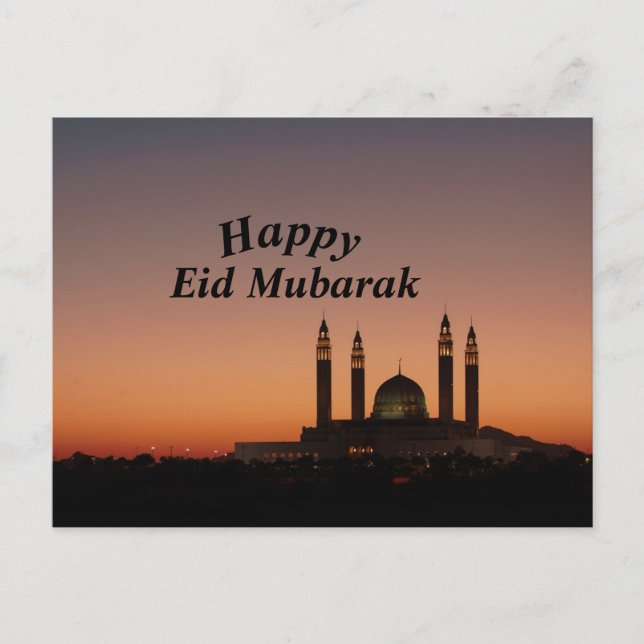 Happy Eid Mubarak Postcard (Front)