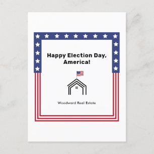 Happy Election Day, America!   Realtor Greeting  Postcard