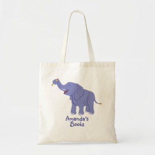 Happy Elephant (Personalise) Tote Bag