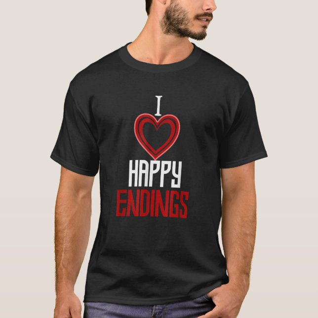 Happy Endings Ladyboy Valentines Day Gift Thailand T-Shirt (Front)