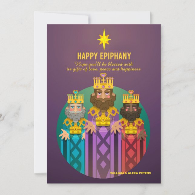 Happy Epiphany Holiday Card (Front)