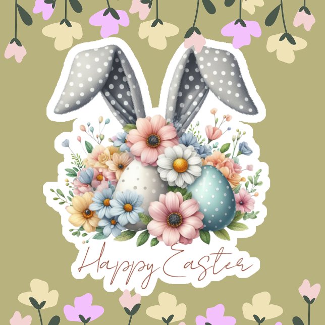 Happy Ester Family Name Bunny Ears Vintage (Creator Uploaded)