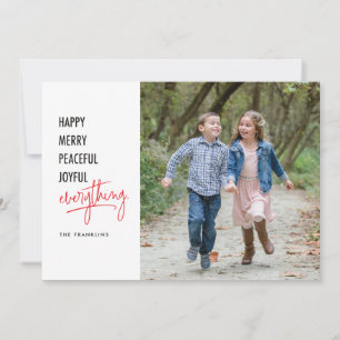 Happy Everything 5x7 Holiday Photo Card