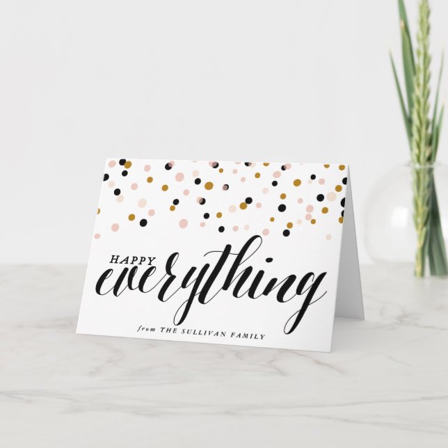 Happy Everything Confetti | Holiday Card (Front)