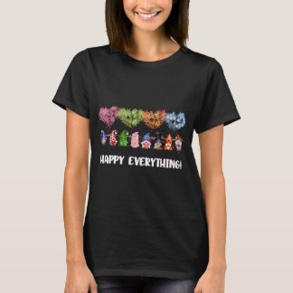 Happy Everything Gnomes Every Seasons All Year Tre T-Shirt