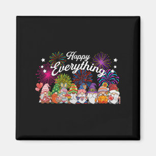 Happy Everything Gnomes For All Year Every Holiday Magnet