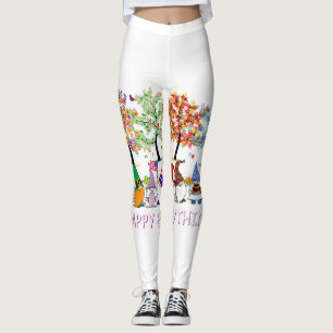 Happy Everything Gnomies Gnomes Holidays Christmas Leggings
