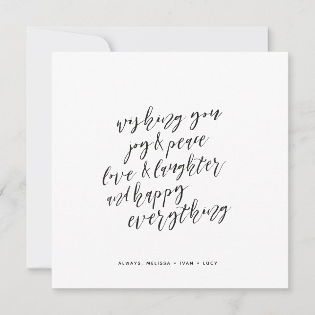 Happy Everything Holiday Card (Front)