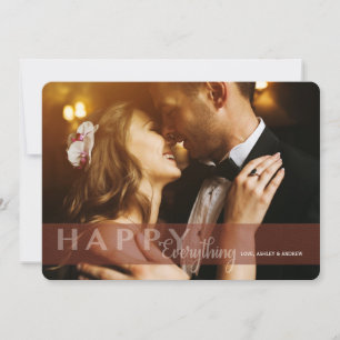 Happy Everything Holiday Photo Card