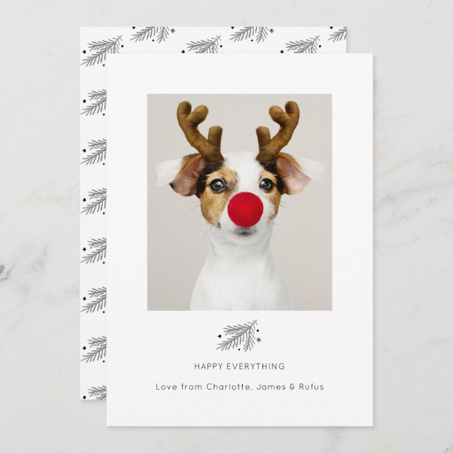 Happy Everything Holiday Photo Card (Front/Back)