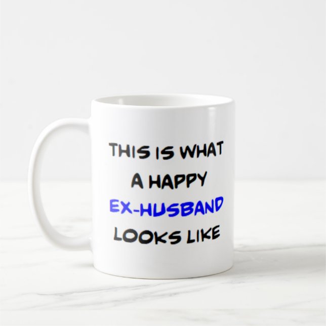 happy ex-husband coffee mug (Left)