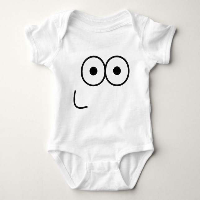 Happy Eyes and Mouth - Baby Bodysuit (Front)