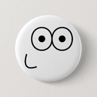 Happy Eyes and Mouth - Pinback Button