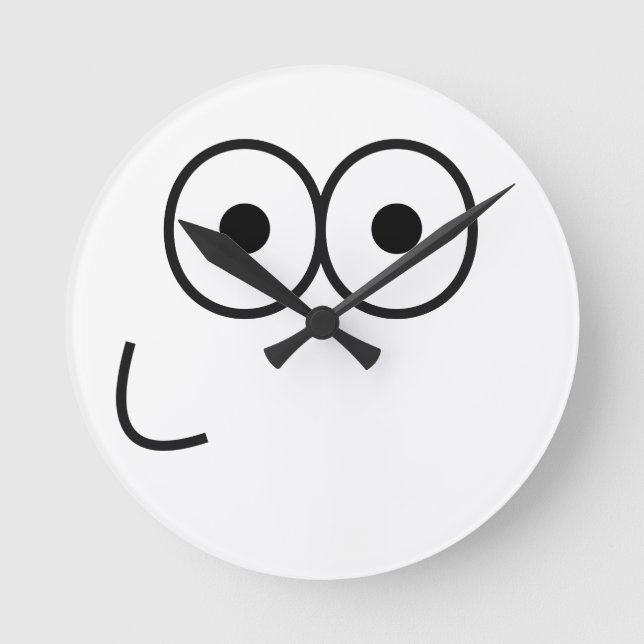 Happy Eyes and Mouth - Wall Clock (Front)
